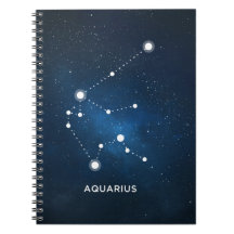 ELEGANT STARRY BLUE WATERVERF UNIVERSE - AQUARIUS