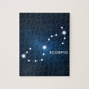 ELEGANT STARRY BLUE WATERVERF UNIVERSE - SCORPIO LEGPUZZEL