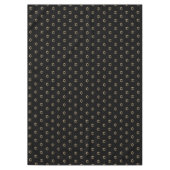 Elegant Starry Pattern Faux Gold Stars Black Tafelkleed (Voorkant)