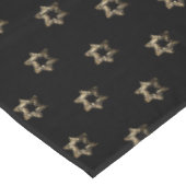 Elegant Starry Pattern Faux Gold Stars Black Tafelkleed (Gekanteld)