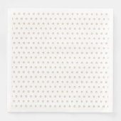 Elegant Starry Pattern Faux Gold Stars White Servet (Voorkant)