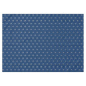 Elegant Starry Pattern Faux Silver Stars Blue Tafelkleed (Voorkant (Horizontaal))