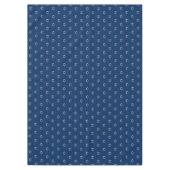 Elegant Starry Pattern Faux Silver Stars Blue Tafelkleed (Voorkant)