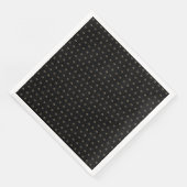 Elegant Starry Pattern Modern Black and Gold Servet (Hoek)