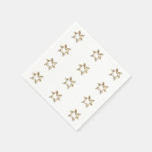 Elegant Starry Pattern Stars Faux Gold Stars Servet (Hoek)