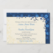 Elegant Starry Sky Wedding Invitation Kaart (Voorkant)