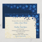 Elegant Starry Sky Wedding Invitation Kaart (Voorkant / Achterkant)