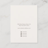 Elegant Stars Astrology Ketting Display Visitekaartje (Achterkant)