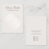 Elegant Stars Astrology Ketting Display Visitekaartje (Voorkant / Achterkant)