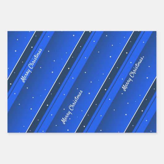 Elegant Stars en Stripes kleurrijke kerstomhulling Inpakpapier Vel (Voorkant 3)