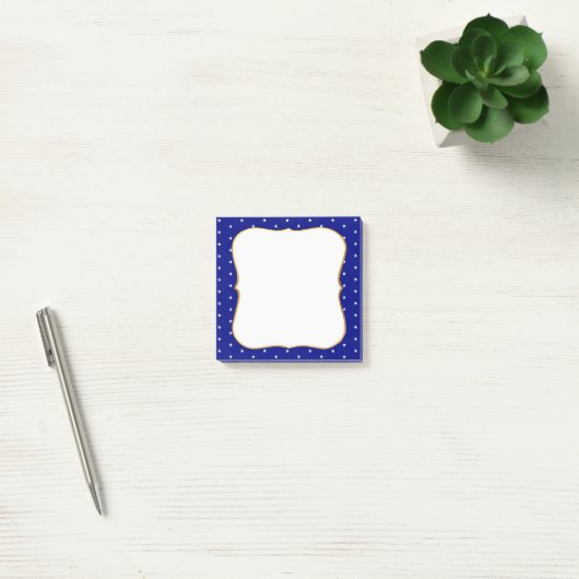 Elegant Stars over Royal Blue Post-it® Notes (Kantoor)
