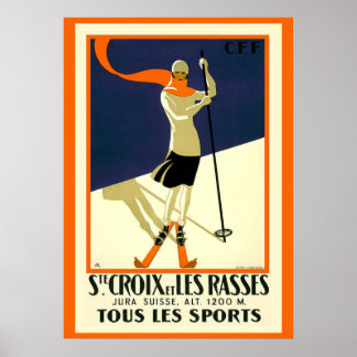 Elegant (Ste) St. Croix Skiing Poster copy