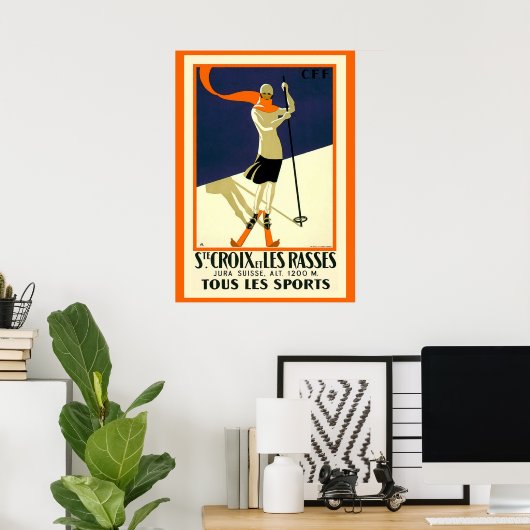 Elegant (Ste) St. Croix Skiing Poster copy (Thuiskantoor)