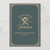 Elegant Steak House Diner Menu (Voorkant)