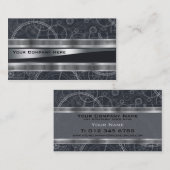 elegant steampunk engineers visitekaartje (Voorkant / Achterkant)