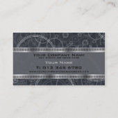 elegant steampunk engineers visitekaartje (Achterkant)