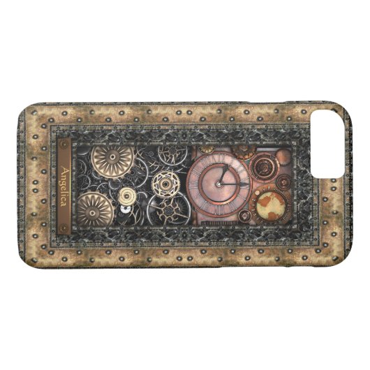 Elegant Steampunk Gepersonaliseerd Case-Mate iPhone Case (Achterkant (Horizontaal))