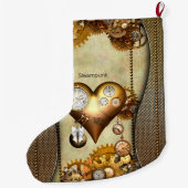 Elegant steampunk grote kerstsok (Achterkant)