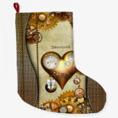 Elegant steampunk grote kerstsok (Voorkant)