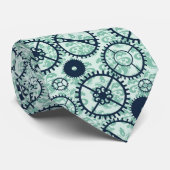 Elegant Steampunk-horlogewerk en -damppatroon Stropdas (Opgerold)