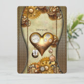 Elegant steampunk kaart (Staand voorkant)