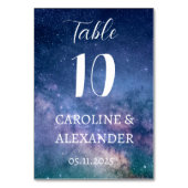 Elegant Sterrennacht Constellation Galaxy Modern Kaart (Achterkant)