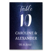 Elegant Sterrennacht Constellation Galaxy Modern Kaart (Achterkant)