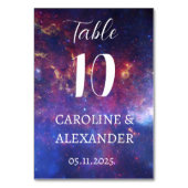 Elegant Sterrennacht Constellation Galaxy Modern T Kaart (Achterkant)