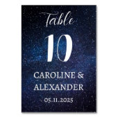 Elegant Sterrennacht Constellation Galaxy Modern T Kaart (Voorkant)