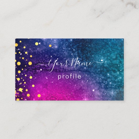 elegant sterrenstelsel no2 visitekaartje (Voorkant)