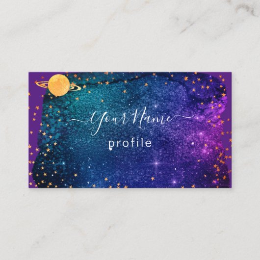 elegant sterrenstelsel no2 visitekaartje (Voorkant)