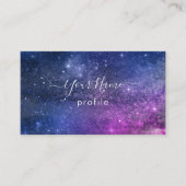 elegant sterrenstelsel visitekaartje (Voorkant)