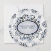 Elegant stervormig diamantpatroon kaart (Voorkant)