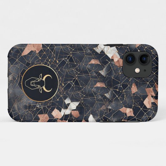 Elegant Stierbeeld Ontwerp Case-Mate iPhone Case (Achterkant (horizontaal))