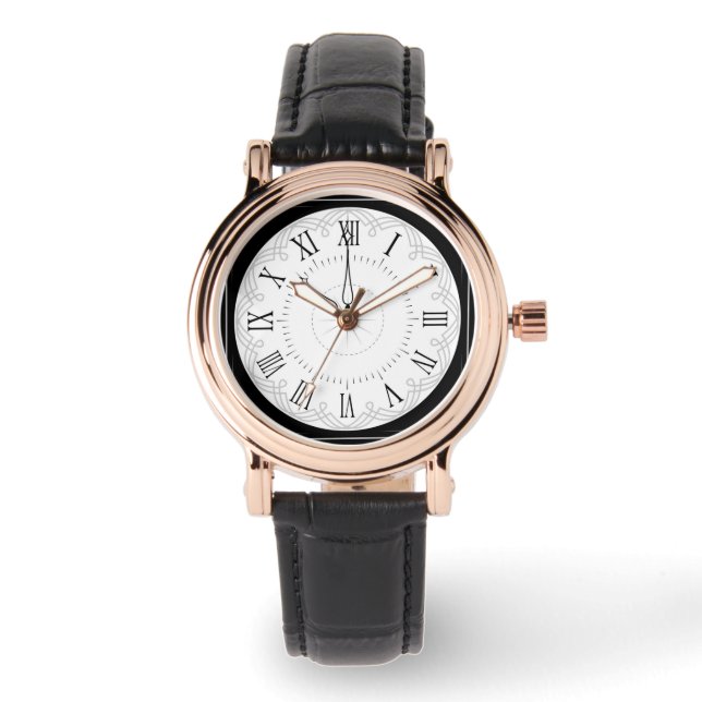 Elegant  Stijl Romein Numeral Horloge (Voorkant)