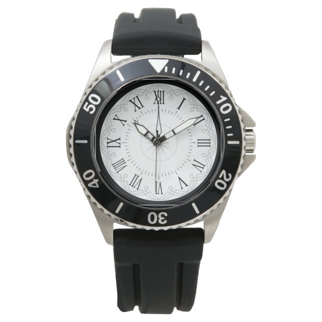 Elegant  Stijl Romein Numeral Horloge (Voorkant)