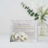 Elegant-stijl trouwuitnodiging kaart (Staand voorkant)