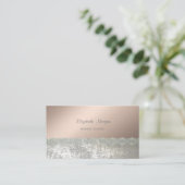 Elegant stijlvol, afbeelding, kant visitekaartje (Staand voorkant)