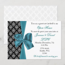 elegant stijlvol aqua Corporate party Invitation
