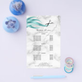 Elegant stijlvol blauw schaarser flyer (Enkel)