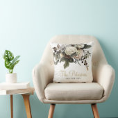 Elegant stijlvol bloemen bruiloft verjaardagscadea kussen (Stoel)