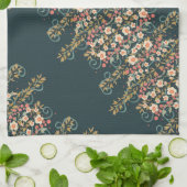 Elegant stijlvol  bloemmotief theedoek (Gevouwen)