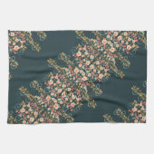 Elegant stijlvol  bloemmotief theedoek (Horizontaal)