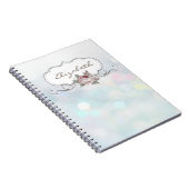 Elegant Stijlvol, Bokeh, Roos Notitieboek (Rechterzijde)