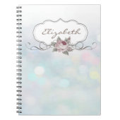 Elegant Stijlvol, Bokeh, Roos Notitieboek (Voorkant)