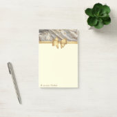 Elegant Stijlvol, Bow, Marble Texture Post-it® Notes (Kantoor)