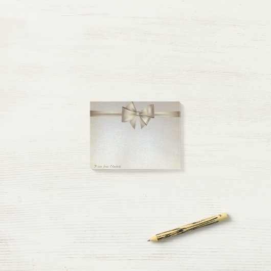 Elegant Stijlvol, Bow Post-it® Notes (Op bureau)