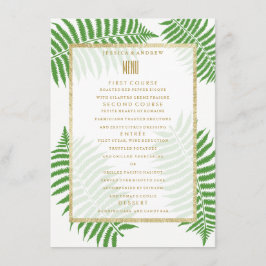 Elegant Stijlvol Bracken Bruiloft Menu