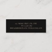 Elegant stijlvol Chic Faux Gold-Diamonds Mini Visitekaartje (Achterkant)