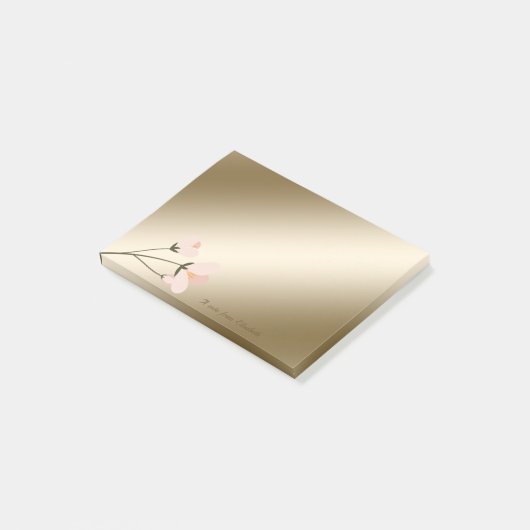 Elegant Stijlvol, Chic Flower Post-it® Notes (Schuin)